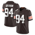 C.Browns #94 Mason Graham Player Brown Color Vapor Untouchable Limited Home Game Ldoa Stitched Jerseys