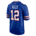 B.Bills #12 Jim Kelly Player Royal Home Game Ldoa Stitched Jerseys