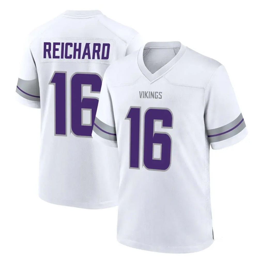 M.Vikings #16 Will Reichard Player White Alternate Home Game Ldoa Stitched Jerseys