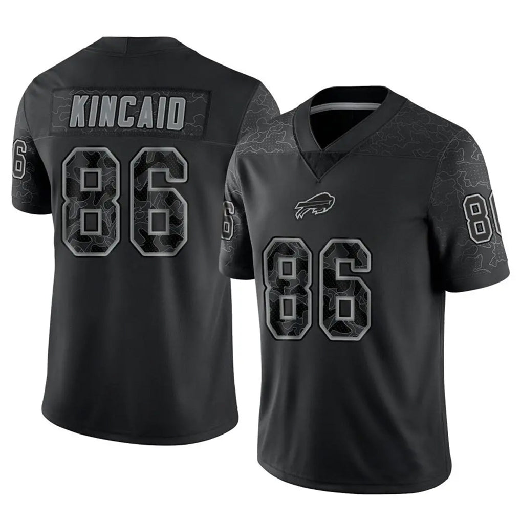 B.Bills #86 Dalton Kincaid Player Black RFLCTV Limited Ldoa Stitched Jerseys