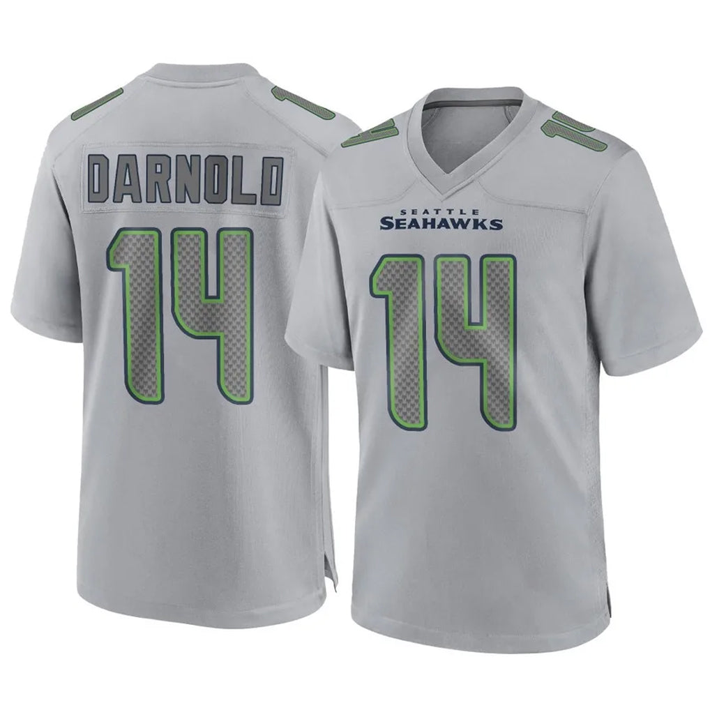 S.Seahawks #14 Sam Darnold Player Gray Atmosphere Fashion Home Game Ldoa Stitched Jerseys