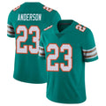 M.Dolphins #23 Zayne Anderson Player Aqua Limited Alternate Vapor Untouchable Home Game Ldoa Stitched Jerseys