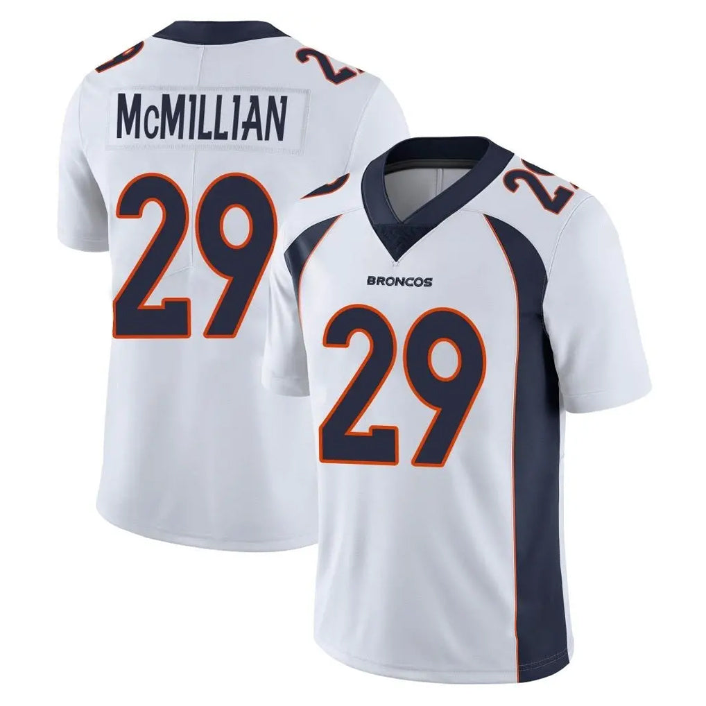 D.Broncos #29 Ja'Quan McMillian Player White Vapor Untouchable Limited Home Game Ldoa Stitched Jerseys