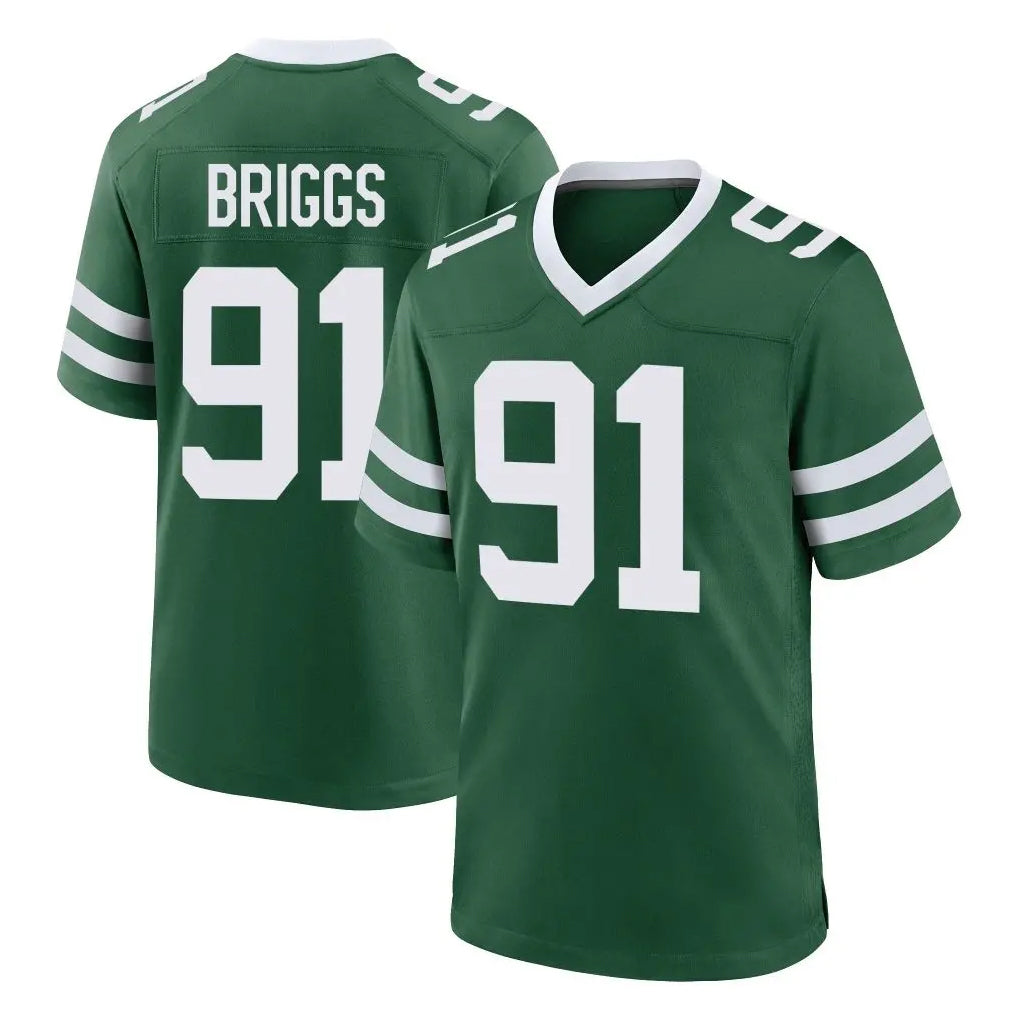 NY.Jets #91 Jowon Briggs Player Green Legacy Home Game Ldoa Stitched Jerseys