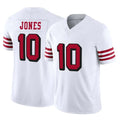 SF.49ers #10 Mac Jones Player White Limited Alternate Vapor F.U.S.E. Home Game Ldoa Stitched Jerseys