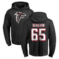 A.Falcons #65 Matthew Bergeron Player Black LOGO Pullover Hoodies Home Game Ldoa Stitched Jerseys