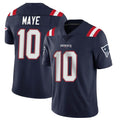 NE.Patriots #10 Drake Maye Player Navy Vapor Untouchable Home Game Ldoa Stitched Jerseys