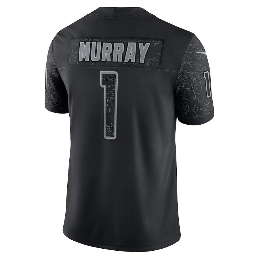 A.Cardinals #1 Kyler Murray Player Black RFLCTV Limited Home Game Ldoa Stitched Jerseys