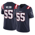 NE.Patriots #55 Jared Wilson Player Navy Limited Vapor F.U.S.E. Home Game Ldoa Stitched Jerseys