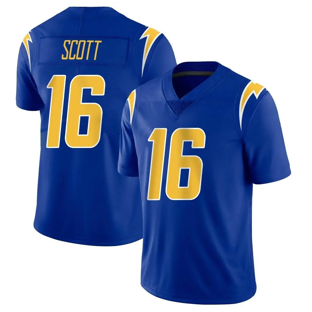 LA.Chargers #16 J.K. Scott Player Royal Limited Vapor Home Game Ldoa Stitched Jerseys