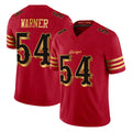 SF.49ers #54 Fred Warner Player Red Rivalries Vapor Limited Home Game Ldoa Stitched Jerseys
