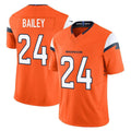 D.Broncos #24 Champ Bailey Player Orange Vapor F.U.S.E. Limited Home Game Ldoa Stitched Jerseys