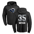 LA.Rams #35 Jaylen Watson Player Black Pullover Hoodie Limited Game Ldoa Stitched Jerseys