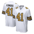 NO.Saints #41 Alvin Kamara Player White Alternate Home Game Ldoa Stitched Jerseys