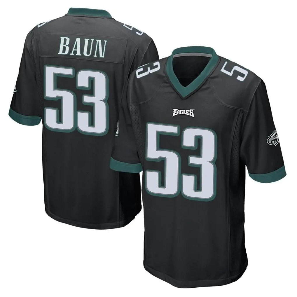 P.Eagles #53 Zack Baun Player Black Home Game Ldoa Stitched Jerseys