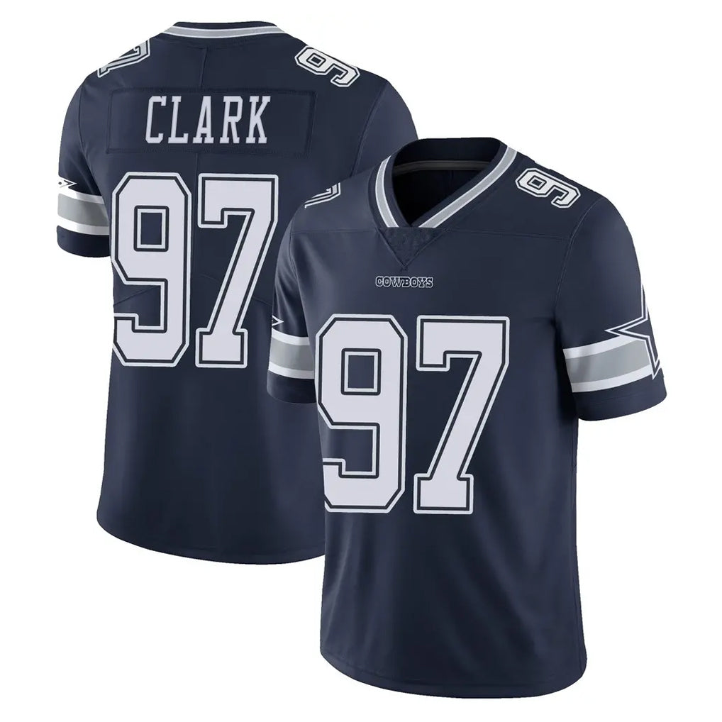D.Cowboys #97 Kenny Clark Player Navy Vapor Untouchable Limited Home Game Ldoa Stitched Jerseys