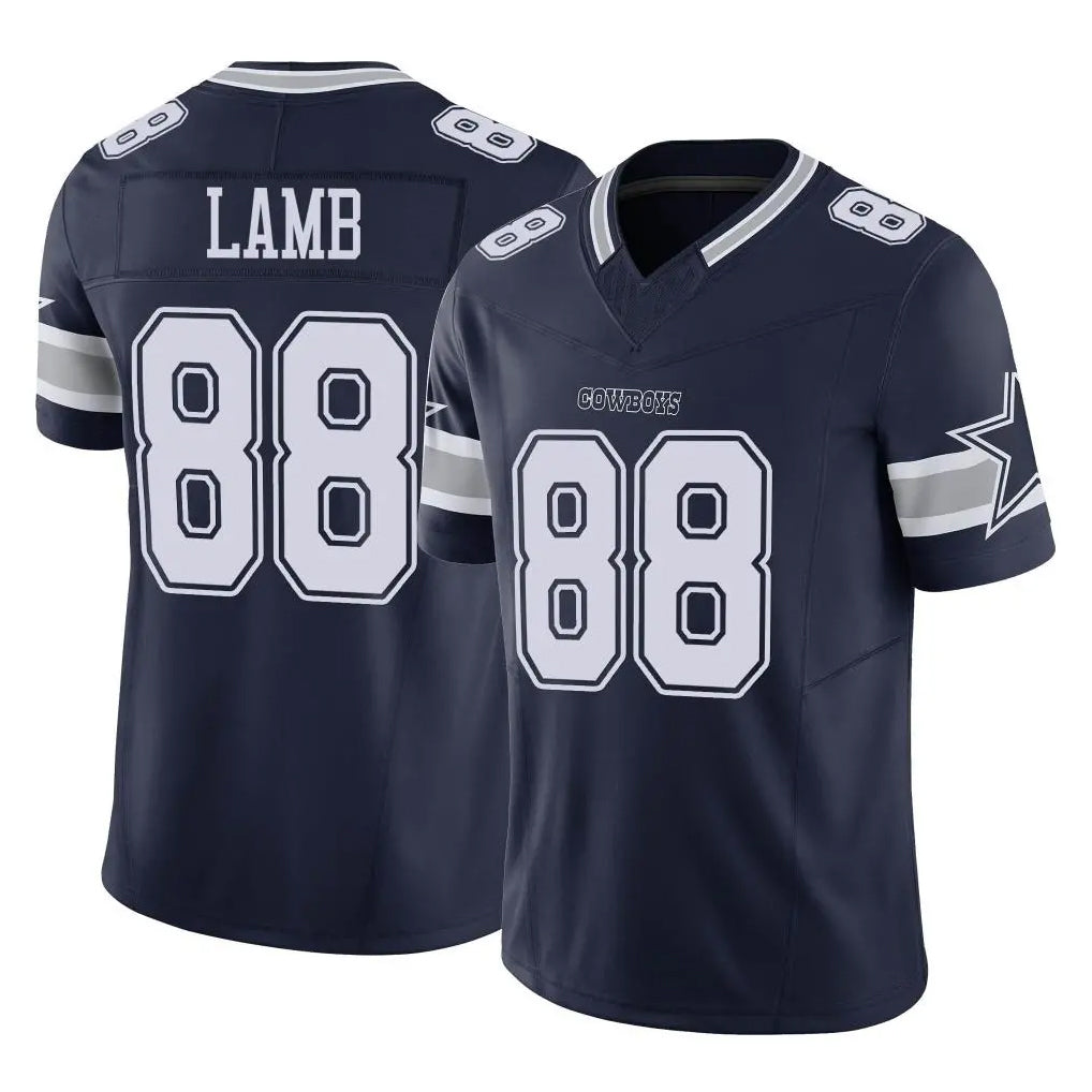 D.Cowboys #88 CeeDee Lamb Player Navy Limited Vapor F.U.S.E. Home Game Ldoa Stitched Jerseys