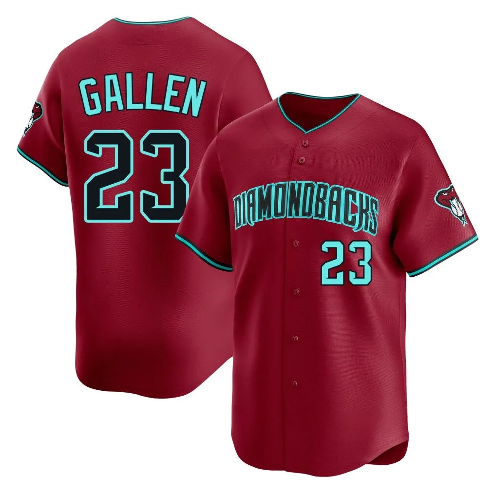 A.Diamondbacks #23 Zac Gallen Player Red Limited Home Game Ldoa Stitched Jerseys