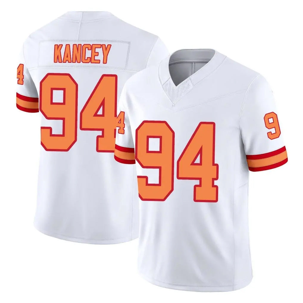 TB.Buccaneers #94 Calijah Kancey Player White Limited '76 Vapor F.U.S.E. Home Game Ldoa Stitched Jerseys