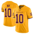 W.Commanders #10 Tress Way Player Gold Limited Color Rush Home Game Ldoa Stitched Jerseys