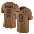 KC.Chiefs #2 Tyquan Thornton Player Brown Salute To Service Limited Ldoa Stitched Jerseys