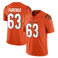 C.Bengals #63 Dylan Fairchild Player Orange Vapor Untouchable Limited Home Game Ldoa Stitched Jerseys
