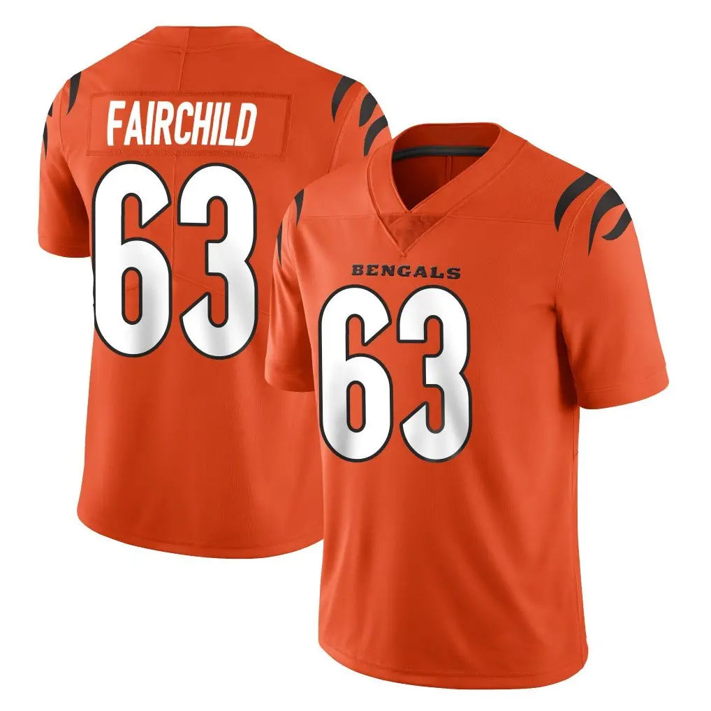 C.Bengals #63 Dylan Fairchild Player Orange Vapor Untouchable Limited Home Game Ldoa Stitched Jerseys