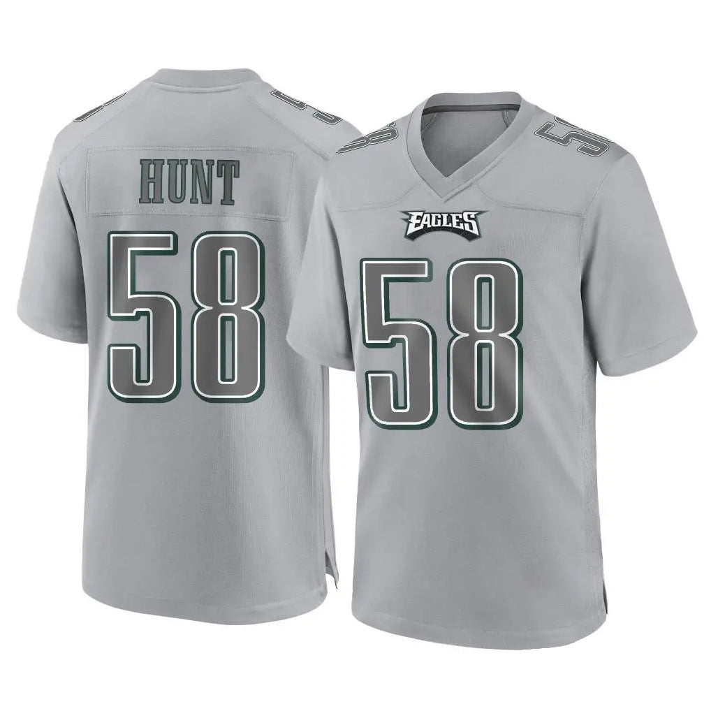 P.Eagles #58 Jalyx Hunt Player Gray Atmosphere Fashion Home Game Ldoa Stitched Jerseys