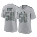 P.Eagles #58 Jalyx Hunt Player Gray Atmosphere Fashion Home Game Ldoa Stitched Jerseys