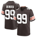 C.Browns #99 Julian Okwara Player Brown Home Game Ldoa Stitched Jerseys