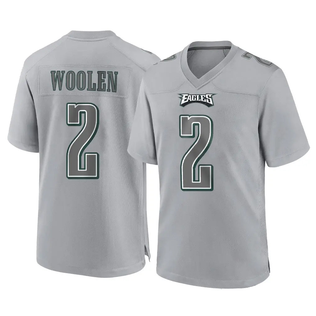P.Eagles #2 Riq Woolen Player Gray Atmosphere Fashion Home Game Ldoa Stitched Jerseys