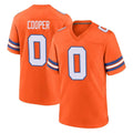 D.Broncos #0 Jonathon Cooper Player Orange Alternate Collection Throwback Game Ldoa Stitched Jerseys