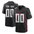 Custom A.Falcons Black Home Game Any Name & Numbers Ldoa Stitched Jerseys