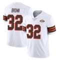 C.Browns #32 Jim Brown Player White Limited  Vapor 1946 Collection Alternate Game Ldoa Stitched Jerseys