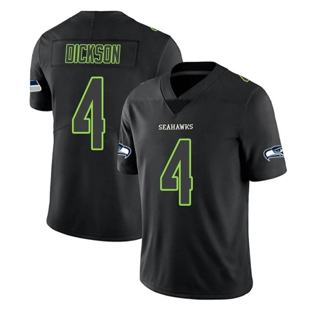 S.Seahawks #4 Michael Dickson Player Black Impact Limited Home Game Ldoa Stitched Jerseys