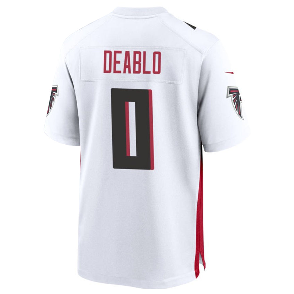A.Falcons #0 Divine Deablo Player White Home Game Ldoa Stitched Jerseys