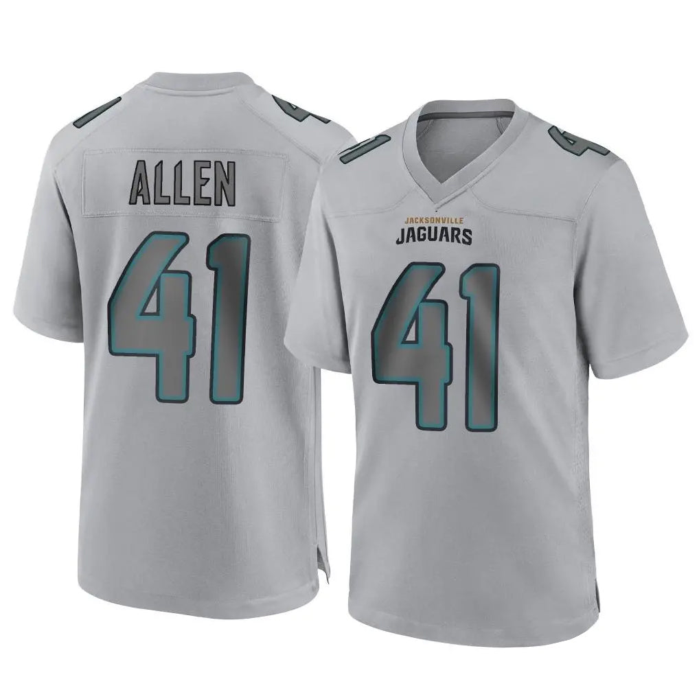 J.Jaguars #41 Josh Hines-Allen Player Gray Atmosphere Fashion Home Game Ldoa Stitched Jerseys