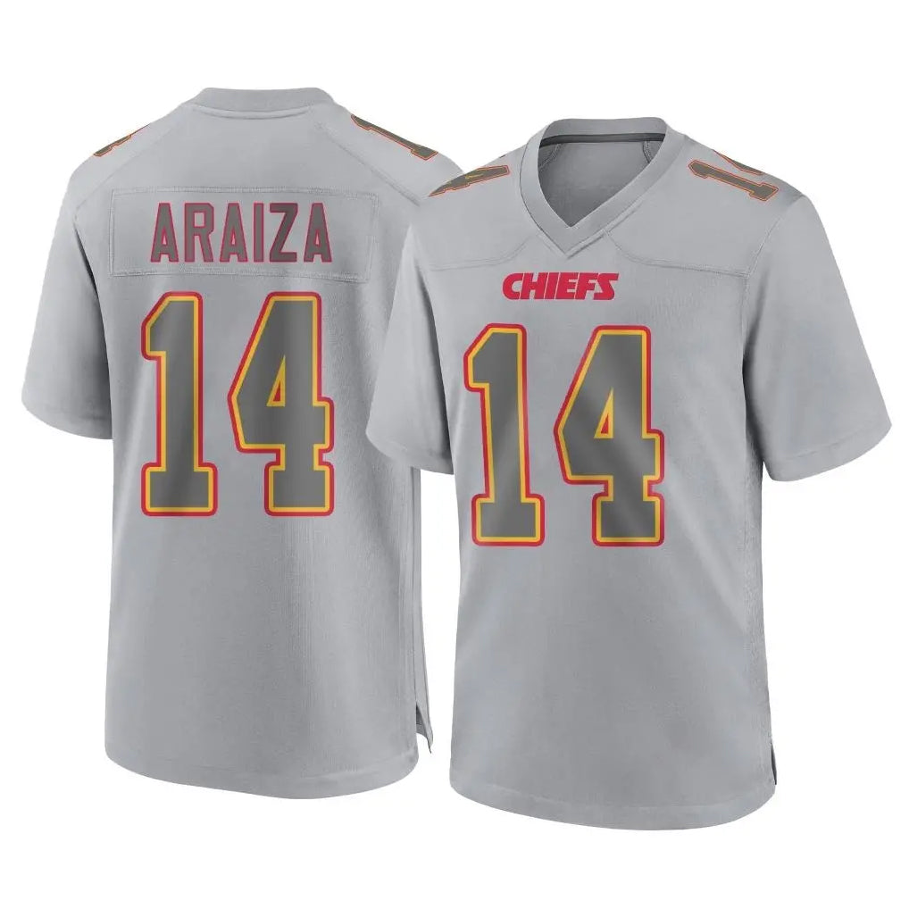 KC.Chiefs #14 Matt Araiza Player Gray Atmosphere Fashion Game Ldoa Stitched Jerseys