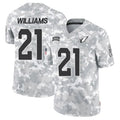 A.Cardinals #21 Garrett Williams Player Camo Salute to Service Limited Ldoa Stitched Jerseys