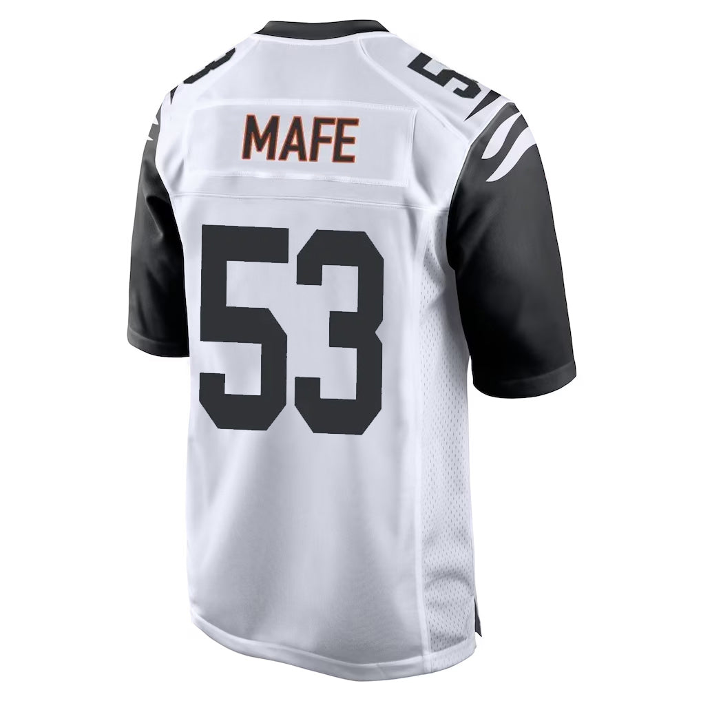 C.Bengals #53 Boye Mafe Player White Alternate Home Game Ldoa Stitched Jerseys