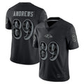 B.Ravens #89 Mark Andrews Player Black RFLCTV Limited Ldoa Stitched Jerseys