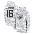J.Jaguars #16 Trevor Lawrence Player Arctic Camo Salute to Service Hoodies Limited Game Ldoa Stitched Jerseys