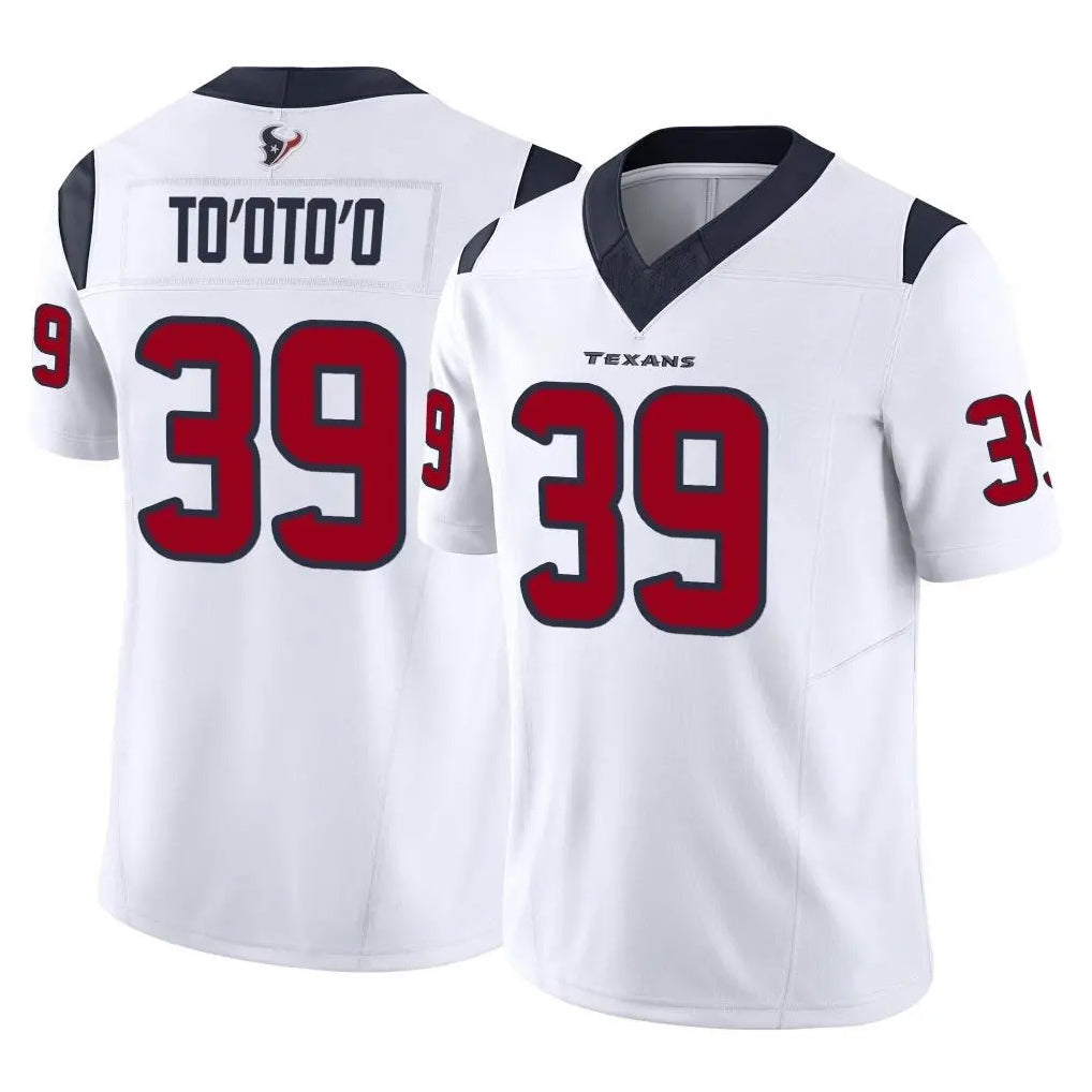H.Texans #39 Henry To'oTo'o Player White Limited Vapor F.U.S.E. Home Game Ldoa Stitched Jerseys
