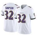 B.Ravens #32 Trenton Simpson Player White Vapor F.U.S.E. Limited Home Game Ldoa Stitched Jerseys