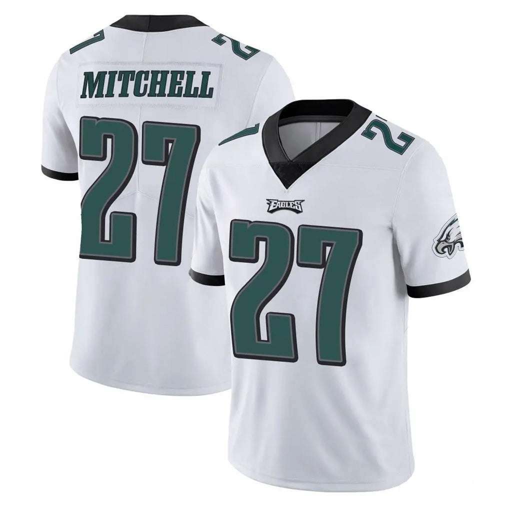 P.Eagles #27 Quinyon Mitchell Player White Limited Vapor Untouchable Home Game Ldoa Stitched Jerseys