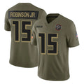 A.Falcons #15 Brian Robinson Player Olive Salute To Service Limited Home Game Ldoa Stitched Jerseys