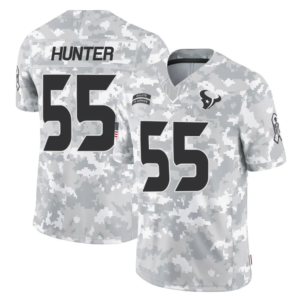 H.Texans #55 Danielle Hunter Player Arctic Camo Salute To Service Limited Game Ldoa Stitched Jerseys