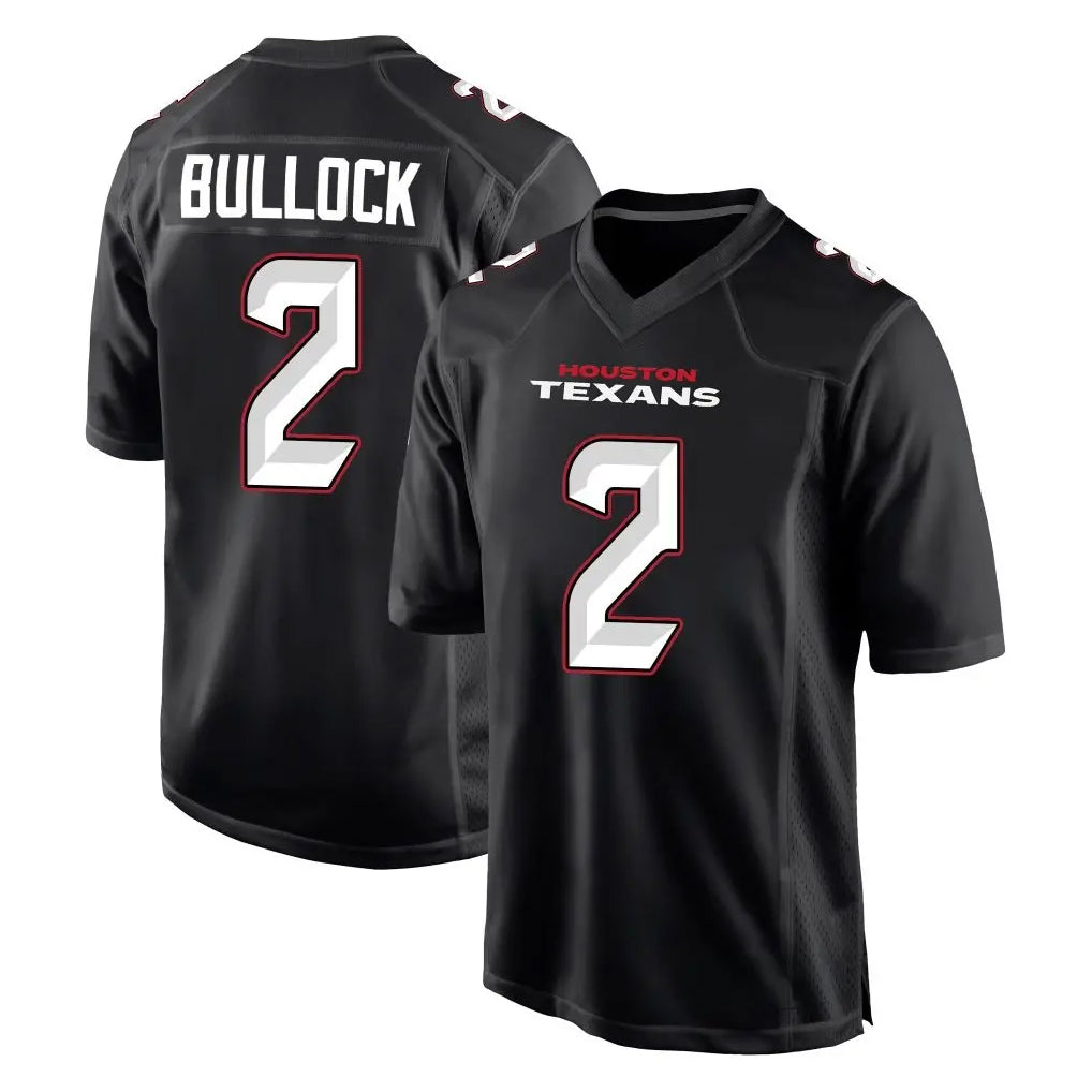 H.Texans #2 Calen Bullock Player Carbon Black Fashion Home Game Ldoa Stitched Jerseys
