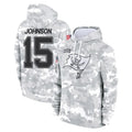 TB.Buccaneers #15 Tez Johnson Player Arctic Camo Limited Salute to Service Pullover Hoodies Game Ldoa Stitched Jerseys