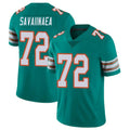 M.Dolphins #72 Jonah Savaiinaea Player Aqua Limited Alternate Vapor Untouchable Home Game Ldoa Stitched Jerseys